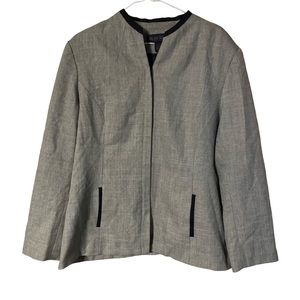 Blacker by Stanley Blacker Long Sleeve Zip Up Blazer